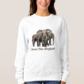 Afrikanisches Elephant Sweatshirt (Vorderseite)