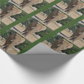Afrikanisches Elephant Wrapping Paper Geschenkpapier (Ecke)