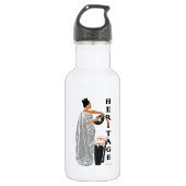 AFRIKANISCHES Erbe Edelstahlflasche (Vorderseite)