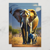 afrikanisches Erbe Feiertagskarte (Vorne/Hinten)