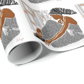 AFRIKANISCHES Erbe Geschenkpapier (Rolleneckpunkt)
