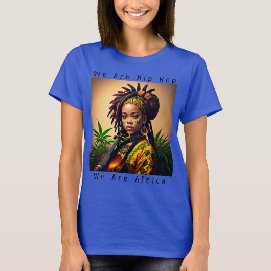 Afrikanisches Erbe im Hip Hop Style T-Shirt (Vorderseite)
