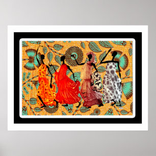 Afrikanisches Erbe Modernes Design • Kwanzaa-Feier Poster