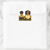 AFRIKANISCHES Erbe Quadratischer Aufkleber (Tasche)