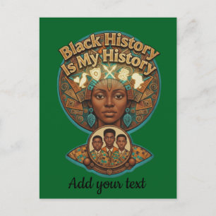 Afrikanisches Erbe Schwarze Geschichte ist meine G Postkarte