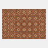 Afrikanisches Erdmeer - Nahtloses ethnisches Muste Geschenkpapier Set (Vorderseite 2)