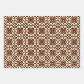 Afrikanisches Erdmeer - Nahtloses ethnisches Muste Geschenkpapier Set (Vorderseite 2)