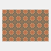 Afrikanisches Erdmeer - Nahtloses ethnisches Muste Geschenkpapier Set (Vorderseite)