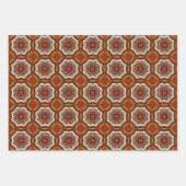 Afrikanisches Erdmeer - Nahtloses ethnisches Muste Geschenkpapier Set (Vorderseite 2)