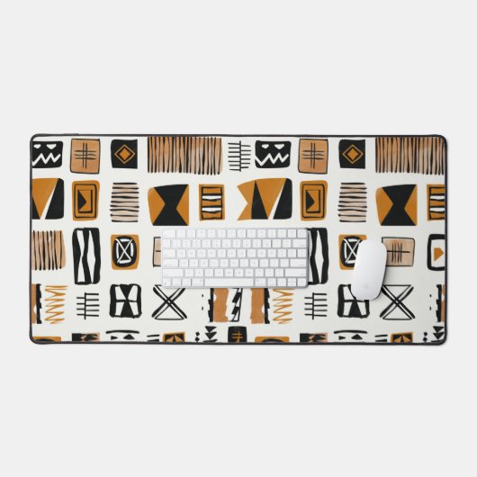afrikanisches Ethnic Abstract Design Schreibtischunterlage (Tastatur & Maus)