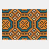 Afrikanisches, ethnisch Inspiriertes Muster Nr. 10 Geschenkpapier Set (Vorderseite 3)