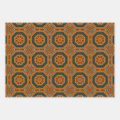 Afrikanisches, ethnisch Inspiriertes Muster Nr. 10 Geschenkpapier Set (Vorderseite)