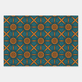 Afrikanisches, ethnisch Inspiriertes Muster Nr. 11 Geschenkpapier Set (Vorderseite)