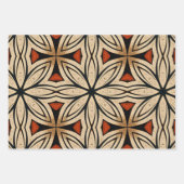 Afrikanisches, ethnisch Inspiriertes Muster Nr. 1 Geschenkpapier Set (Vorderseite 3)