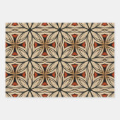 Afrikanisches, ethnisch Inspiriertes Muster Nr. 1 Geschenkpapier Set (Vorderseite 2)