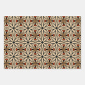 Afrikanisches, ethnisch Inspiriertes Muster Nr. 1 Geschenkpapier Set (Vorderseite)