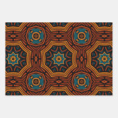 Afrikanisches Ethnisch Inspiriertes Muster Nr. 3 Geschenkpapier Set (Vorderseite 3)