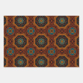 Afrikanisches Ethnisch Inspiriertes Muster Nr. 3 Geschenkpapier Set (Vorderseite 2)