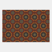 Afrikanisches Ethnisch Inspiriertes Muster Nr. 3 Geschenkpapier Set (Vorderseite)