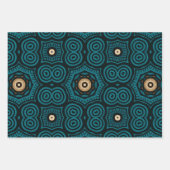 Afrikanisches, ethnisch Inspiriertes Muster Nr. 5 Geschenkpapier Set (Vorderseite 3)
