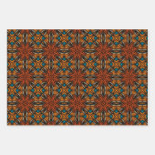 Afrikanisches, ethnisch Inspiriertes Muster Nr. 7 Geschenkpapier Set (Vorderseite)