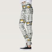 Afrikanisches ethnisches, wasserfarbenes Muster. Leggings (Links)