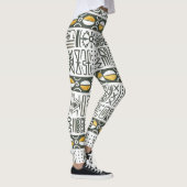 Afrikanisches ethnisches, wasserfarbenes Muster. Leggings (Rechts)