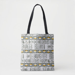 Afrikanisches ethnisches, wasserfarbenes Muster. Tasche