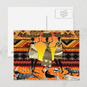 Afrikanisches Fest Postkarte (Vorne/Hinten)