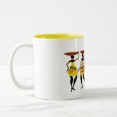 Afrikanisches Fest Zweifarbige Tasse (Links)