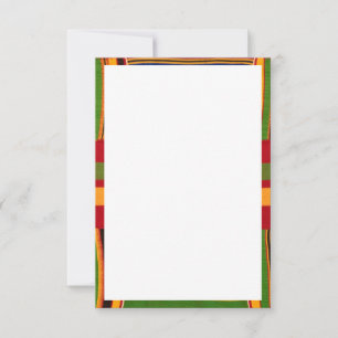 Afrikanisches Flach-Dankeschön-Karte Dankeskarte