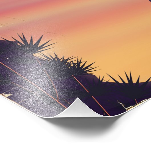 Afrikanisches Flugplakat Fotodruck (Ecke)