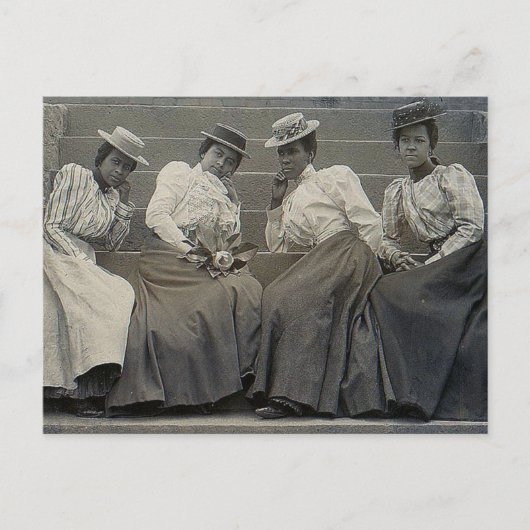 Afrikanisches Foto der Frauen Postkarte (Vorderseite)