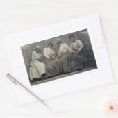 Afrikanisches Foto der Frauen Rechteckiger Aufkleber (Umschlag)