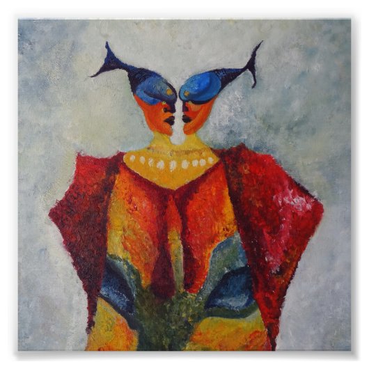 Afrikanisches Foto für Abstrakte Kunstmalerei (Vorne)