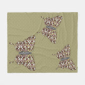 afrikanisches Frack Fleece Blanket (Vorderseite (Horizontal))