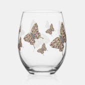 Afrikanisches Frack Weinglas Ohne Stiel (Rückseite)