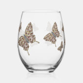 Afrikanisches Frack Weinglas Ohne Stiel (Rechts)