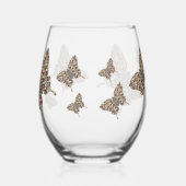 Afrikanisches Frack Weinglas Ohne Stiel (Links)