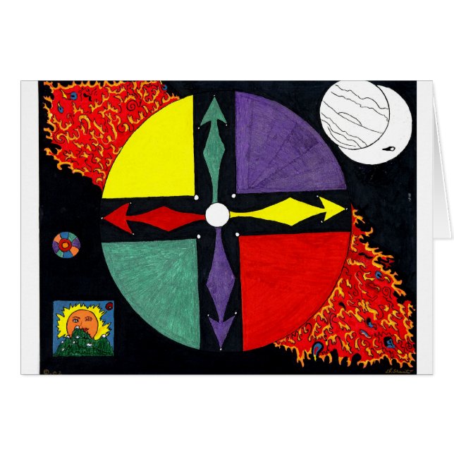 Afrikanisches Geist-Rad (Vorderseite (Horizontal))