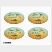 afrikanisches Gender-Offenlegungskarte Ovaler Aufkleber (Blatt)