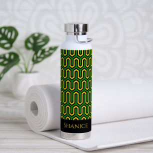 Afrikanisches geometrisches jamaikanisches Druckmu Trinkflasche