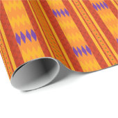 Afrikanisches geometrisches Kente Print Wrapping P Geschenkpapier (Rolleneckpunkt)