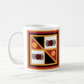 Afrikanisches geometrisches Muster Kaffeetasse (Links)