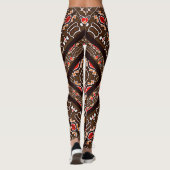 Afrikanisches geometrisches Muster Leggings (Rückseite)