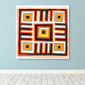 Afrikanisches geometrisches Muster Leinwanddruck (Insitu (Holzboden))