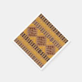 afrikanisches geometrisches Muster Serviette (Ecke)