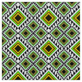 Afrikanisches geometrisches Muster Stoff (Nahaufnahme)