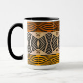 afrikanisches geometrisches Muster Tasse (Links)
