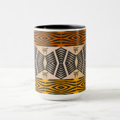 afrikanisches geometrisches Muster Tasse (Zentrum)